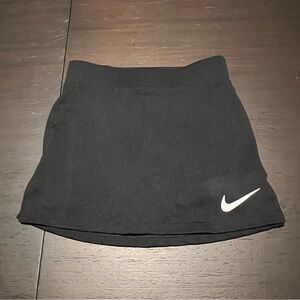 Nike Dri-Fit Tennis Skirt Skort Youth Girls small 4-5 years Black Activewear
